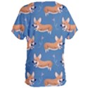 Corgi Patterns Women s Oversized Tee View2