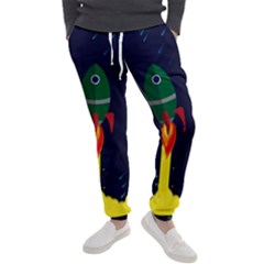 Rocket Halftone Astrology Astronaut Men s Jogger Sweatpants