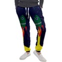 Rocket Halftone Astrology Astronaut Men s Jogger Sweatpants View1