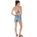 Anchor Background Design Woven Tie Front Bralet View2