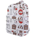Vector Thin Line Art Vet Seamless Pattern Classic Backpack View1