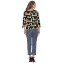 Seamless-pattern-with-cats Cut Out Wide Sleeve Top View4