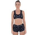 Coffee-background Racerback Boyleg Bikini Set View1