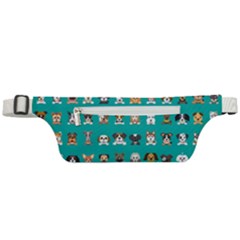 Different-type-vector-cartoon-dog-faces Active Waist Bag