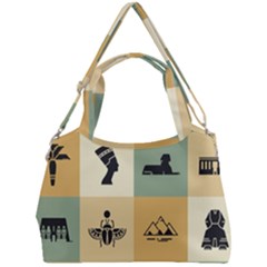 Egyptian-flat-style-icons Double Compartment Shoulder Bag