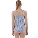 Cute-seagulls-seamless-pattern-light-blue-background Twist Front Tankini Set View2