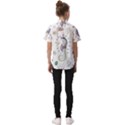 Seamless-pattern-cute-unicorn-cartoon-hand-drawn Kids  Short Sleeve Shirt View2