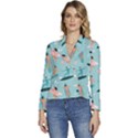 Beach-surfing-surfers-with-surfboards-surfer-rides-wave-summer-outdoors-surfboards-seamless-pattern- Women s Long Sleeve Revers Collar Cropped Jacket View1
