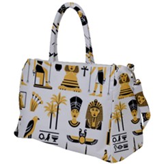 Egypt-symbols-decorative-icons-set Duffel Travel Bag