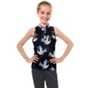 Crane Pattern Kids  Sleeveless Polo Tee View1