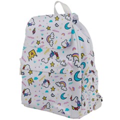 Unicorns-rainbows-seamless-pattern Top Flap Backpack by Salman4z