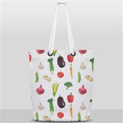 Vegetable Full Print Rope Handle Tote (small)