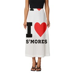 I Love S’mores  Classic Midi Chiffon Skirt
