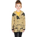 Halloween Moon Haunted House Full Moon Dead Tree Kids  Double Breasted Button Coat View1