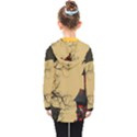 Halloween Moon Haunted House Full Moon Dead Tree Kids  Double Breasted Button Coat View2
