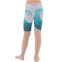 Tidal Wave Ocean Sea Tsunami Wave Minimalist Kids  Mid Length Swim Shorts View2