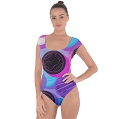 Cookies Chocolate Cookies Sweets Snacks Baked Goods Short Sleeve Leotard 
