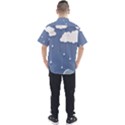 Clouds Rain Paper Raindrops Weather Sky Raining Men s Short Sleeve Shirt View2
