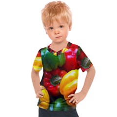 Colorful Capsicum Kids  Sports Tee