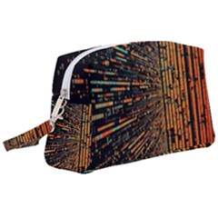 Data Abstract Abstract Background Background Wristlet Pouch Bag (large)