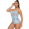 Nautical-marine-symbols-seamless-pattern Retro Full Coverage Swimsuit View2
