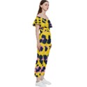 Leopard-print-seamless-pattern Off Shoulder Ruffle Top Jumpsuit View3