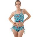 Seamless-pattern-nautical-icons-cartoon-style Mini Tank Bikini Set View1