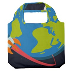 Spaceship-design Premium Foldable Grocery Recycle Bag