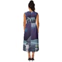 Alien-astronaut-scene Sleeveless Round Neck Midi Dress View4