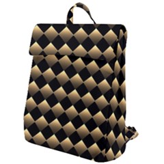 Golden Chess Board Background Flap Top Backpack by pakminggu