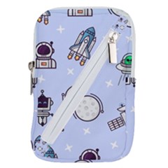 Seamless-pattern-with-space-theme Belt Pouch Bag (small)