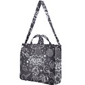 Vector-flat-space-design-background-with-text Square Shoulder Tote Bag View1