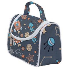 Space-seamless-pattern Satchel Handbag by Salman4z