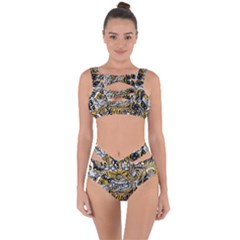 Crazy-abstract-doodle-social-doodle-drawing-style Bandaged Up Bikini Set 