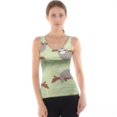 Sloths-pattern-design Tank Top