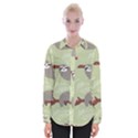 Sloths-pattern-design Womens Long Sleeve Shirt View1
