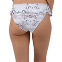 Cat-with-bow-pattern Frill Bikini Bottoms View2