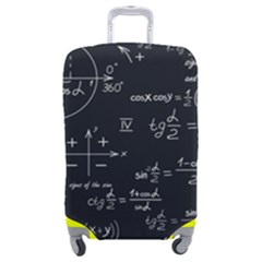 Mathematical-seamless-pattern-with-geometric-shapes-formulas Luggage Cover (medium) by Salman4z