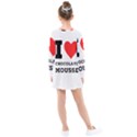 I love chocolate mousse Kids  Long Sleeve Dress View2