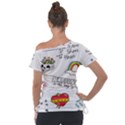 Abstract-fashion-background-suitable-fabric-printing Off Shoulder Tie-Up Tee View2