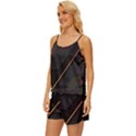 Gradient-geometric-shapes-dark-background Satin Pajama Short Set View2