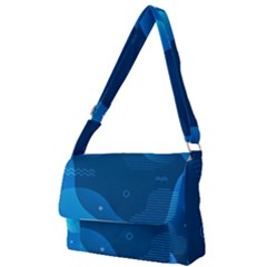 Abstract-classic-blue-background Full Print Messenger Bag (s)