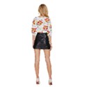 Seamless-pattern-vector-owl-cartoon-with-bugs Mid Sleeve Drawstring Hem Top View4