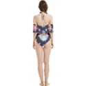 Owl-stars-pattern-background Halter Flowy Bikini Set  View2