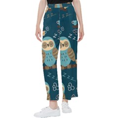 Seamless-pattern-owls-dreaming Women s Pants 