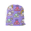 Cloud-seamless-pattern -- Drawstring Pouch (XL) View2