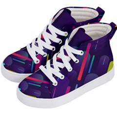 Colorful-abstract-background Kids  Hi-top Skate Sneakers