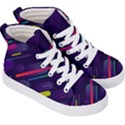 Colorful-abstract-background Kids  Hi-Top Skate Sneakers View3
