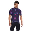 Colorful-sound-wave-set Men s Short Sleeve Cycling Jersey View3
