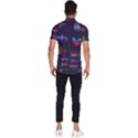 Colorful-sound-wave-set Men s Short Sleeve Cycling Jersey View4
